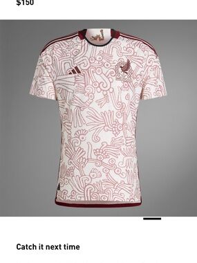 Mexico kids White & Maroon Graphic Soccer Jersey